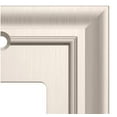 thumbnail image 3 of Liberty (3-Pack) Derby 1-Gang Satin Nickel Decorator/Rocker Outlet Metal Wall Plate, 3 of 5