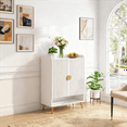 thumbnail image 5 of Fnova 7-Tier Modern Cabinet, Side Cabinet with Adjustable Shelves, Shoe Storage with Metal Accents, 24 Pairs Capacity for Entryway, Hallway, Living Room, Bathroom, 5 of 11