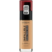 L'Oreal Paris Infallible 24 Hour Fresh Wear Foundation, Lightweight, Sun Beige, 1 fl. oz.