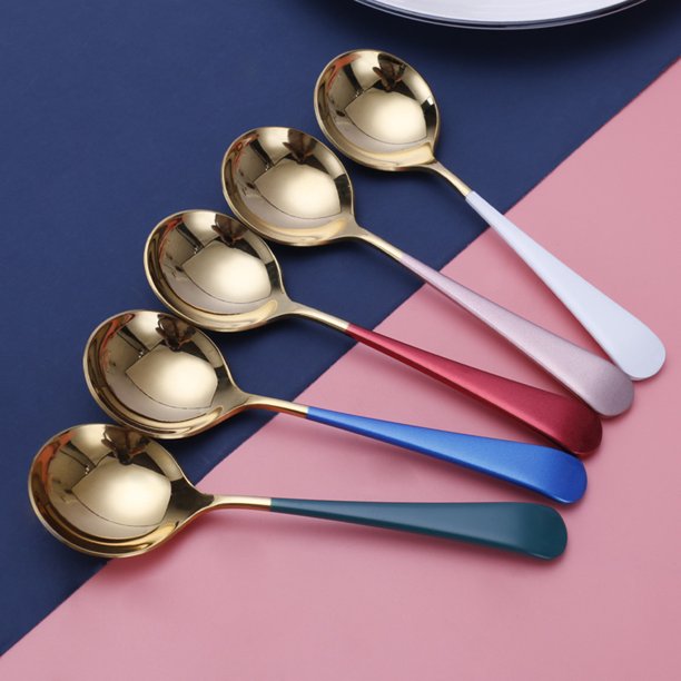 Cucharas de café expreso de acero inoxidable Cheer.US, juego de minicucharillas para café, azúcar, postres, pasteles, helados, sopas, antipastos, capuchinos, cucharas pequeñas plateadas, aptas para