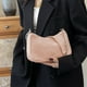 thumbnail image 1 of Bolso informal de hombro para mujer, bolso bandolero, cuero PU, correa ajustable, bolsa multiuso, beige rosa, negro caqui azul, 21x13x7cm, moda ligera, 1 of 6