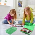 thumbnail image 3 of Djiypn Pencil Box, Clear Pencil Case, Large Capacity Plastic Hard Pencils Case Crayon Box with Snap-Tight Lid Stackable Pens Pencils Storage Office Supplies,Green, 3 of 7