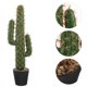 thumbnail image 2 of Planta suculenta de cactus artificial Planta de cactus falsa falsa con maceta Simulación de cactus grande, 2 of 7