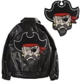 thumbnail image 2 of Embroidery Pirate Patches Backpack Clothes Sticker Iron on Badge Motocycle Ride Applique 1 Piece, 2 of 6