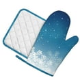 thumbnail image 2 of Kll Christmas Snowflakes Oven Gloves And Pot Holders Grill Gloves - Oven Gloves And Pot Holders, Non-Slip Cooking Gloves With Recycled Pads, 2 of 9