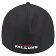 thumbnail image 4 of Men's New Era Black Atlanta Falcons Night 39THIRTY Flex Hat, 4 of 5