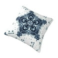 thumbnail image 3 of YFYANG Square Decorative Throw Pillow Case (Without Pillow Insert), Blue Watercolor Snowflake Bedroom Sofa Car Cushion Cover, 24"x24", 3 of 9