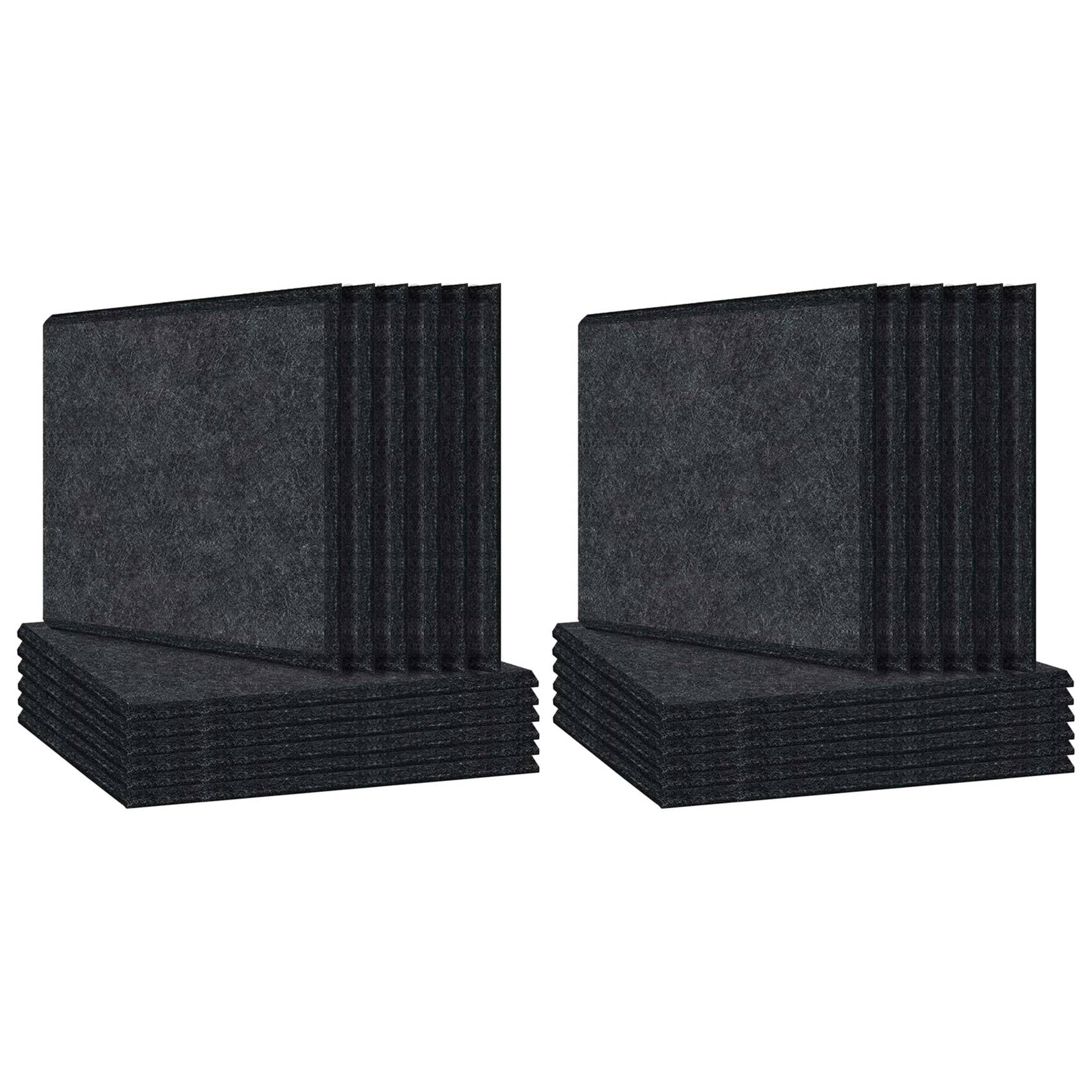 24 Pack Acoustic Panels Sound Proof Padding, Beveled Edge Sound