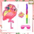 thumbnail image 3 of 4 In 1 Flamingo Piñata, 23'' Hawaiian Piñatas Bundle, Tropical Hawaiian Party Decor Stick etc Flamingo Party Pinata for Flamingo Party Favor Bag Fillers Decorations, 3 of 7