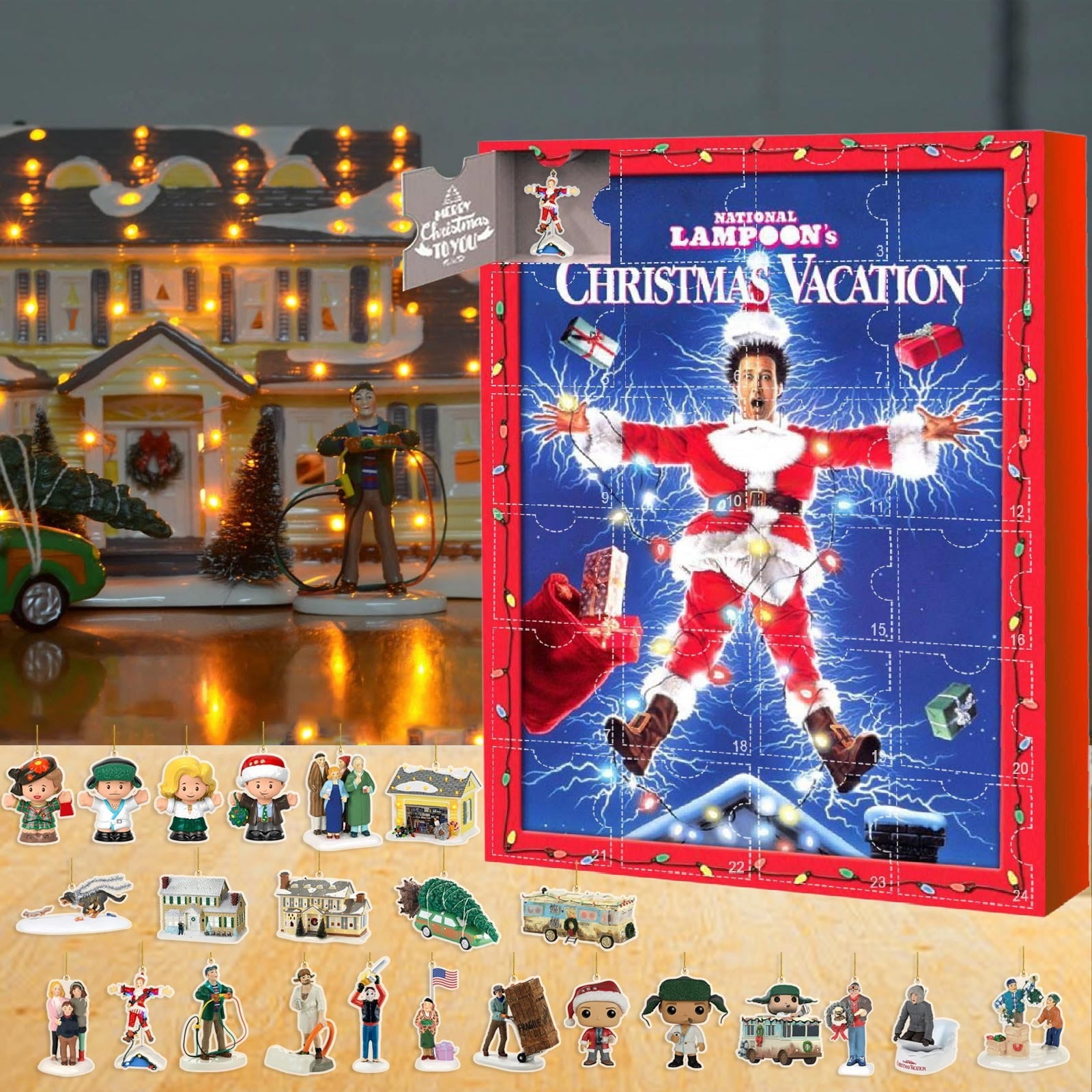 Calendrier De L'Avent Noël 2025 - 24 Jours Avec Pendentifs Acrylique 2D Voiture De Course Française - Décoration Sapin, Compte à Rebours Festif