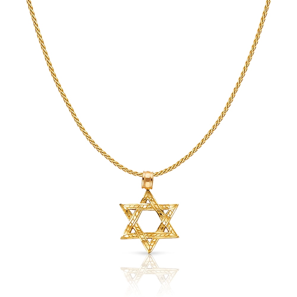 Details about Star Of David Charm Pendant Yellow Gold!! Details about Star Of David Charm Pendant Yellow Gold!!