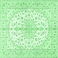 thumbnail image 1 of Ahgly Company Indoor Square Medallion Emerald Green Traditional Area Rugs, 5' Square, 1 of 4