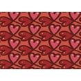 thumbnail image 1 of Ahgly Company Indoor Rectangle Patterned Lava Red Area Rugs, 2' x 5', 1 of 6