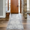 thumbnail image 1 of JV Home Runner Rug Oushak Blue 2'7" x 8' Washable Rugs Anti Slip, 1 of 6