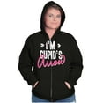 thumbnail image 5 of Im Cupids Arrow Funny Valentines Day Zip Hoodie Sweatshirt Women Brisco Brands S, 5 of 6