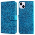 thumbnail image 5 of Funda tipo cartera GANGXUN para iPhone 15 Plus , diseño girasol, cuero PU, soporte, cierre magnético, tarjetero, 5 of 5