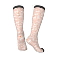 thumbnail image 4 of Daiia Sports Socks Cute Poodle Dog Printed Novelty Crew Socks for Men Women Knee High Socks Cotton Socks Soft & Breathable Support Unisex Socks, 4 of 9