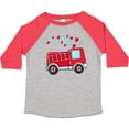 thumbnail image 3 of Inktastic Valentine Fire Truck with Hearts Boys or Girls Toddler T-Shirt, 3 of 5