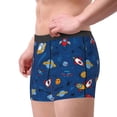 thumbnail image 2 of Pofeuu Space Print Men’s Boxer Briefs, Moisture-Wicking Underwear, Regular,Trunk-Large, 2 of 5