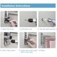 thumbnail image 5 of Space Saving Towel Rack, SUS304 Stainless Steel with Stylish Design, Wall Mounted Swivel Towel Bar, Robust & Durable for Bathrooms Closets Kitchens, Easy Installation, 4 Arms, 5 of 5