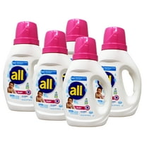 All Liquid Laundry Detergent, Gentle for Baby, 24 Loads, 30 FL OZ - 5 Pack