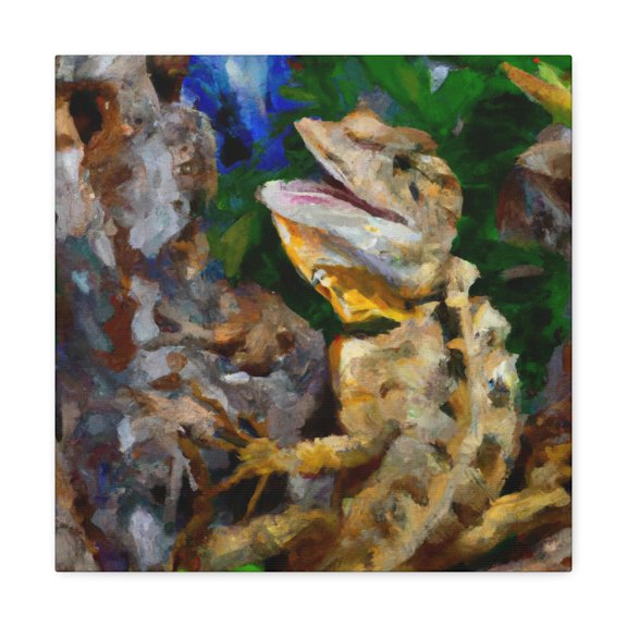 Lively Lizard Landscape - Canvas