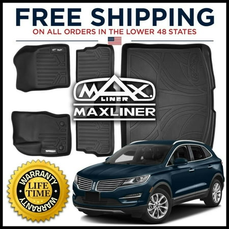Maxliner All Weather 1st 2nd Cargo Floor Mats Set Blk For 15