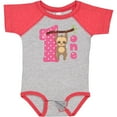 thumbnail image 3 of Inktastic Pink Sloth 1st Birthday Girls Baby Bodysuit, 3 of 5