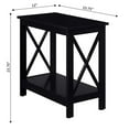 thumbnail image 4 of Pemberly Row Table d'Appoint avec Étagère en Finition Bois Noir, 4 of 5