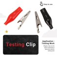 thumbnail image 5 of 20 Pcs Black Red Soft Plastic Coated Testing Probe Alligator Test Clip, 5 of 5