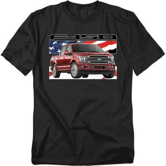 Ford Trucks T-Shirt F 150 Flag Unisex Graphic Tee For Men & Women
