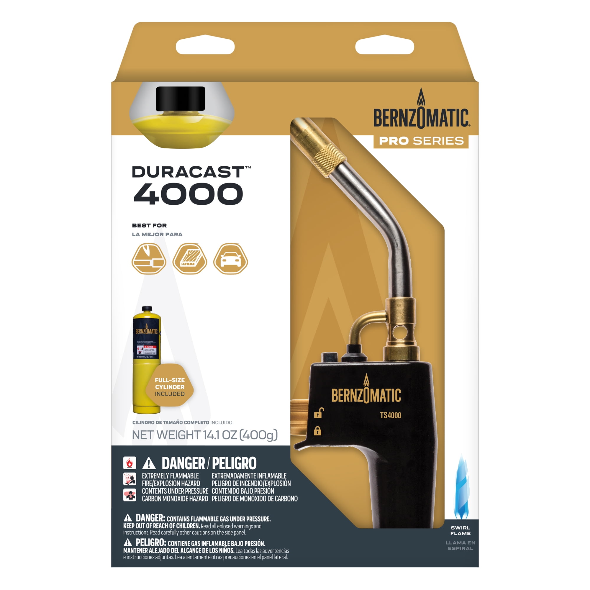 Bernzomatic DuraCast 4000 Torch Kit With Built-in Ignition, MAP-Pro And ...