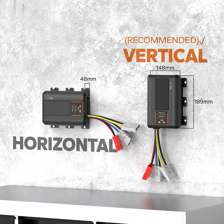 LiTime 12V 40A DC-DC Dual Input Battery Charger with MPPT fit for