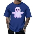 thumbnail image 2 of Delliss Men's Halloween Print Crew Neck Simple Stylish Top M-4XL, 2 of 5