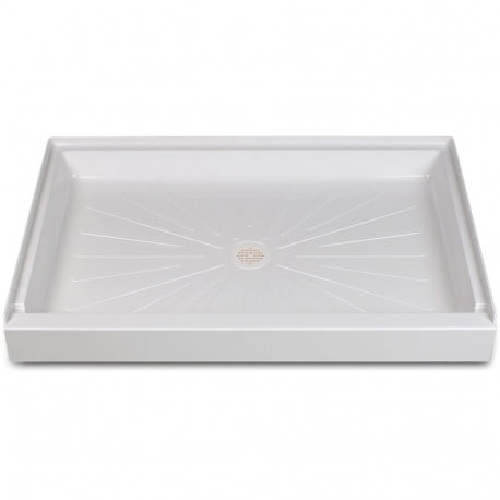 32 X 48 Durabase Rectangular Shower Base Single Threshold White Walmart Com Walmart Com