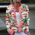 thumbnail image 2 of DDAPJ pyju Women's 2025 Ugly Christmas Cardigans Sweater Lightweight Casual Long Sleeve Soft Knitted Open Front Cardigans Clearance Sales Prime Today Multicolor XXL, 2 of 4