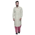thumbnail image 2 of Atasi Printed Rayon Pathani Kurta With Solid Salwar For Mens Party Wear, 2 of 5