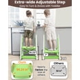 thumbnail image 6 of Primlect Potty Training Toilet Seat, 2 in 1 with Ladder, Adjustable Height ,for Ages 1-3, Light Green, 6 of 10
