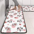 thumbnail image 2 of Kitchen Rugs Sets Of 2,Pink Cow Strawberry Jar Pattern Anti Fatigue Kitchen Mat Rugs Non Slip Washable,Decorative Kitchen Floor Mats for Kitchen,Sink,Laundry,17"x47"+17"x47", 2 of 5
