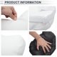 thumbnail image 3 of Almohada para la Cabeza del Automóvil Unique Bargains, Almohada Ergonómica y Cómoda para el Cuello, Soporte de Cuero y Espuma Viscoelástica, 2 Pcs, 3 of 7