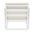 thumbnail image 6 of Mykonos Patio Club Chair in White Finish with Acrylic Fabric Natural Cushions, 6 of 13