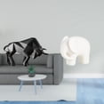 thumbnail image 2 of Escultura Moderna De Toro De Resina Y Elefante De Cerámica, Figura Coleccionable Para Entrada, Mesa, Escritorio, Estantería De Oficina, Decoración Navideña., 2 of 8