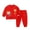A, variant on Ruyang Toddler Red Sweatsuit Outfits Tang Suits Boys Girls Print Buttons Top Solid Pants Chinese Calendar New Year Clothes