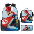thumbnail image 1 of Mario Sac à Dos Cartoon, Sac d'École Trois Pièces-SinKeeU, 1 of 4
