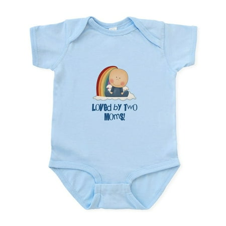 

CafePress - Loved By Two Moms GAY Infant Bodysuit - Baby Light Bodysuit Size Newborn - 24 Months