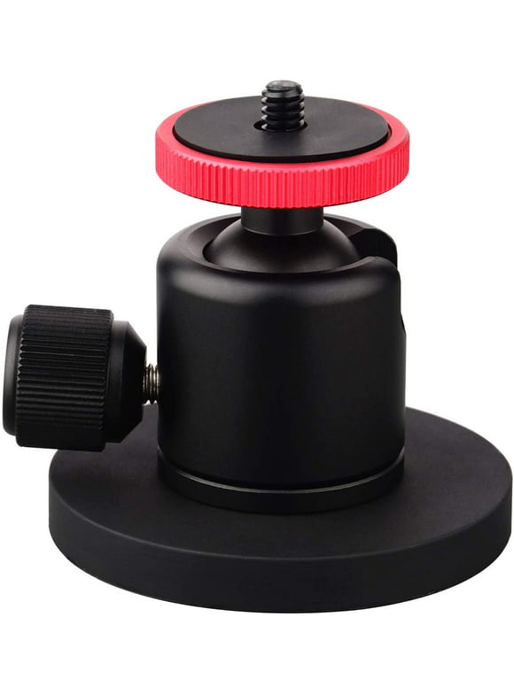 60lb 360 Rotation Magnetic Camera Mount with 1/4 Thread Magnetic Camera Mini Ball Head Heavy Duty Metal