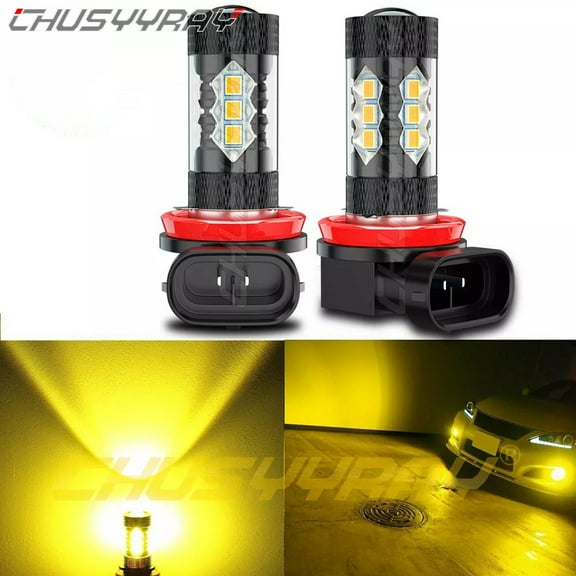 2X LED Fog Lights DRL Blubs for 2006-2018 Honda Pilot 4500K Golden Yellow