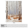 thumbnail image 4 of Creowell Snowy Trees Ideal Comfy Throw Blanket Lightweight Soft Blanket All Seasons Hand Feel Plush Blanket 40x50in, 4 of 6