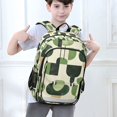 thumbnail image 6 of FORMRS School Backpack 17" Student Travel Bag with Laptop Compartment, Green Circle, 6 of 7