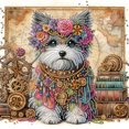 thumbnail image 1 of Kit Con Forma Especial Parcial 5D DIY Perro 30x30cm, 1 of 9